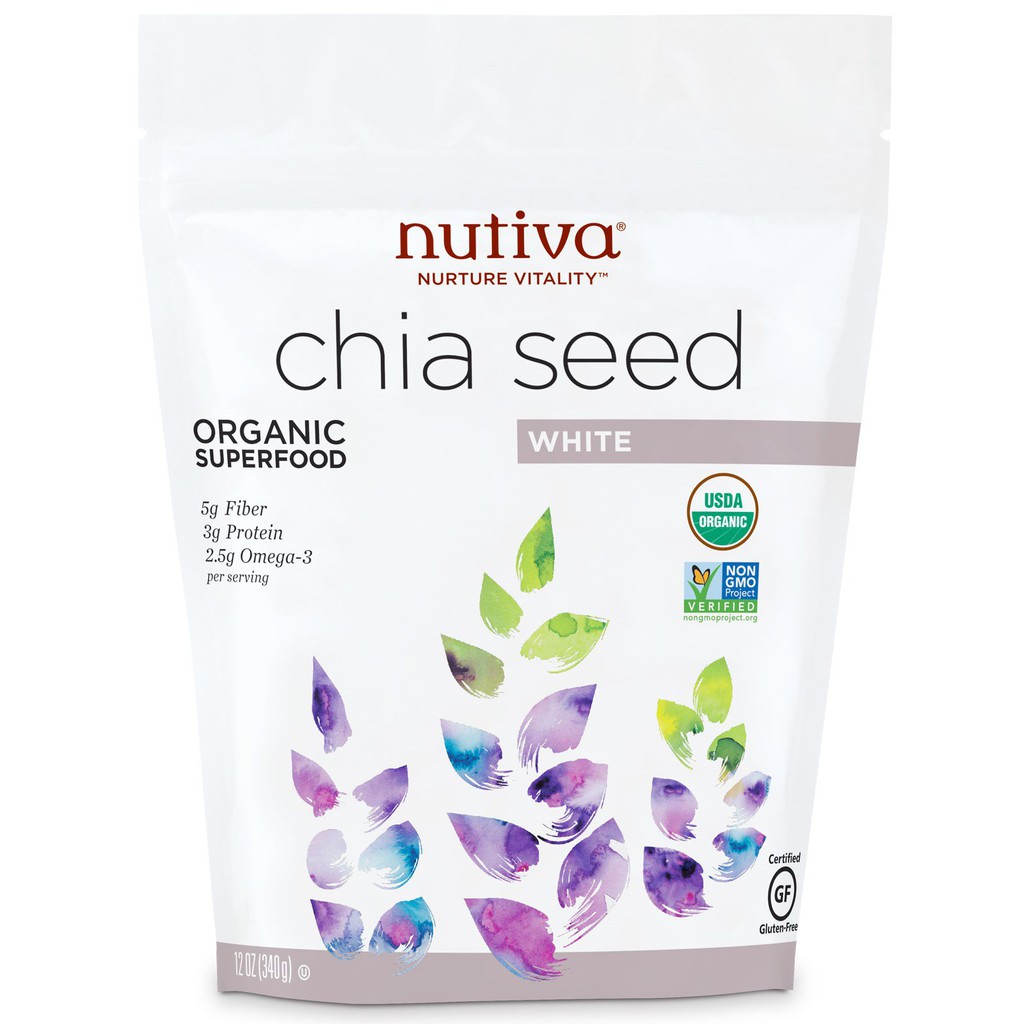 Hạt Chia Trắng Nutiva 340g