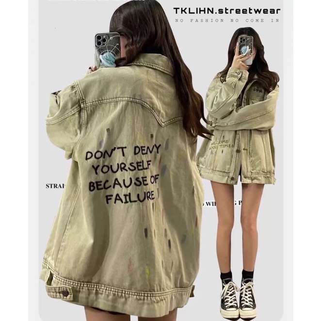 (SẴN) TKLIHN Áo khoác JEANS ulzzang phong cách UNISEX FASHIONITA 2022