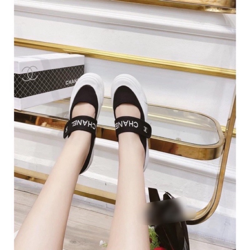 XẢ LỖ Giày Búp Bê Khuy Dán Cha.Nel