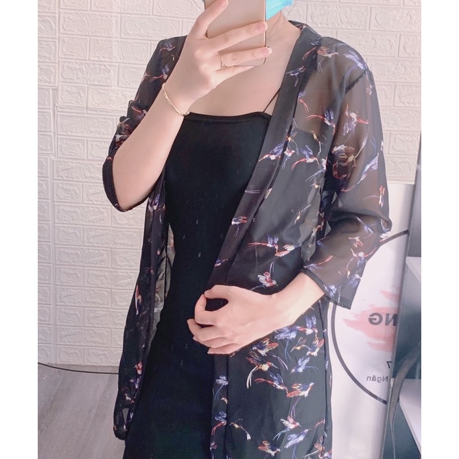 [ FREESHIP ] Áo Choàng Kimono Mặc Đi Biển Siêu Hót