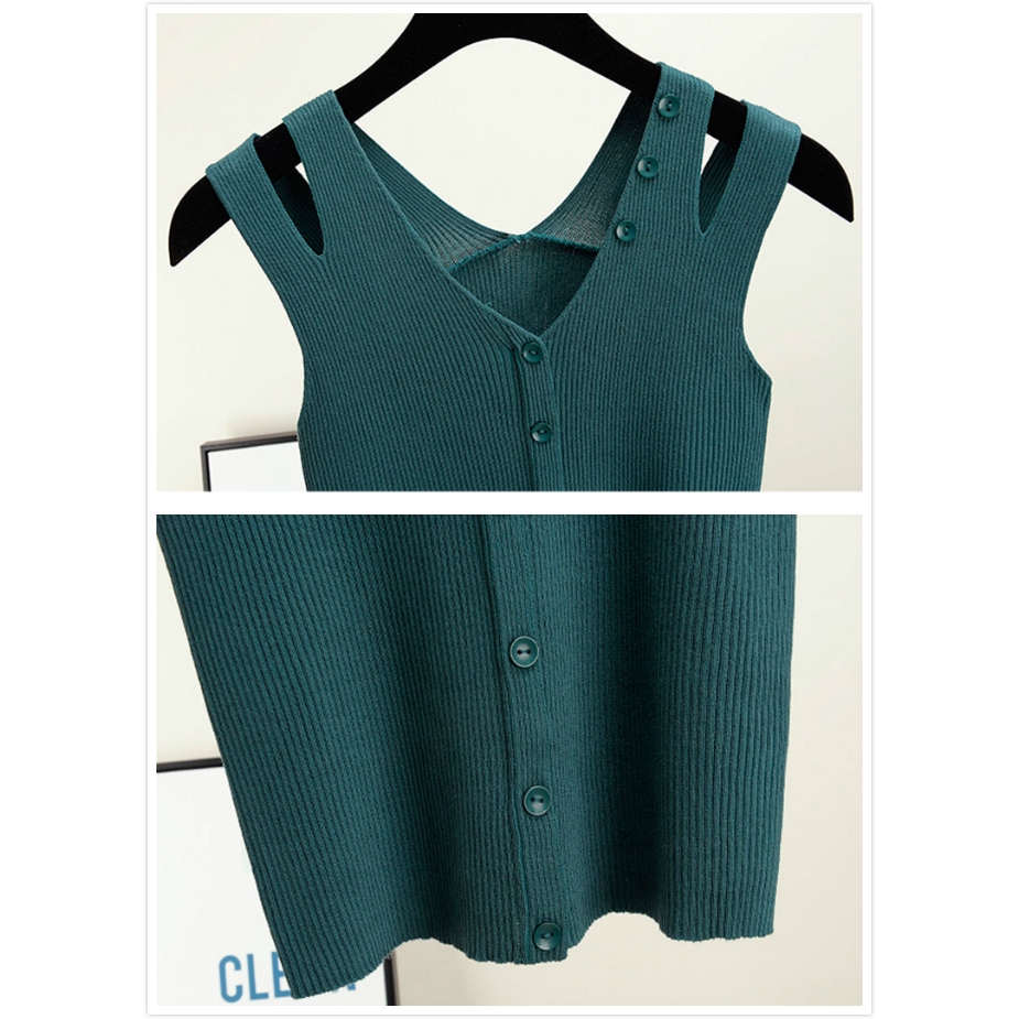 Áo len không tay hở lưng quyến rũ cho nữ | BigBuy360 - bigbuy360.vn