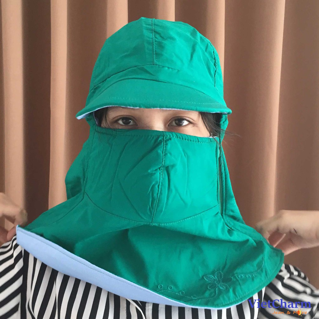 KHẨU TRANG NÓN CHỐNG NẮNG MÀU NGẪU NHIÊN