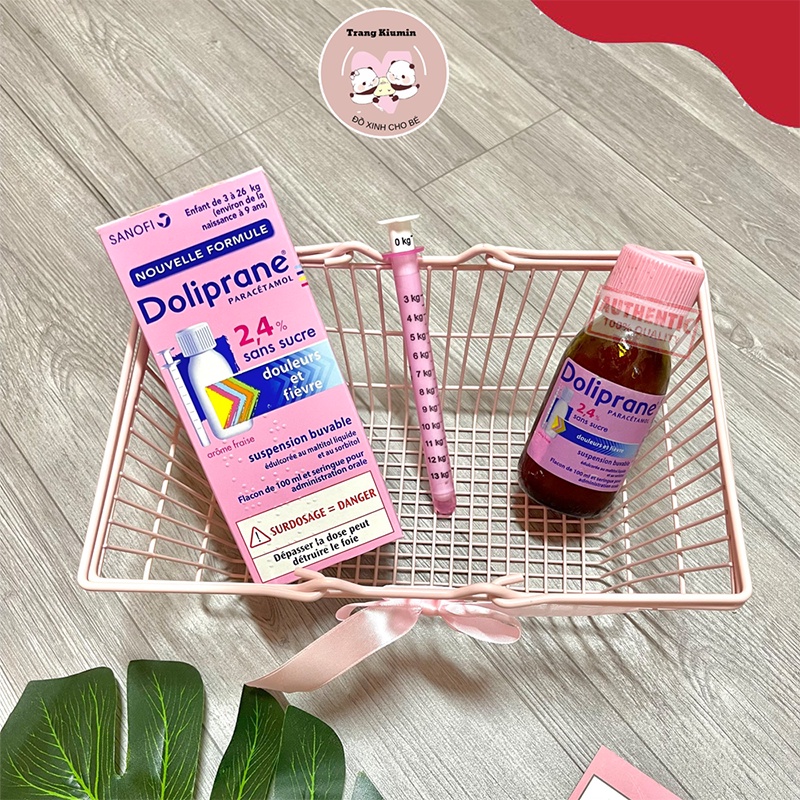 Siro Hạ Nhiệt DOLIPRANE 100ml Giúp Hạ Nhiệt Cho Trẻ Từ 3-26kg