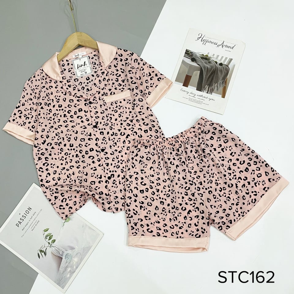 Bộ pijama đùi lụa mango cao cấp có size
