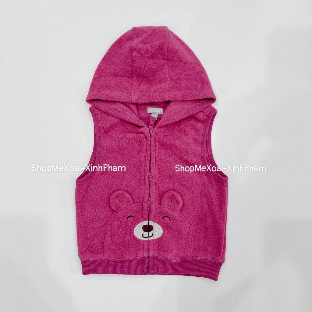 Áo khoác nhí, Gile nỉ bông hiệu All Bacsic có mũ size 6M,9M,12M,18M.24M