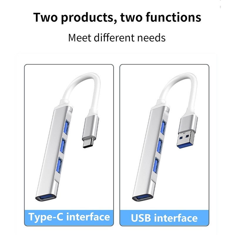 Đầu Chia Cổng mini USB 3.0 Type c / USB OTG PD 4 Trong 1 Cho Macbook Pro Laptop / Lenovo / XIAOMI / HUAWEI Điện Thoại