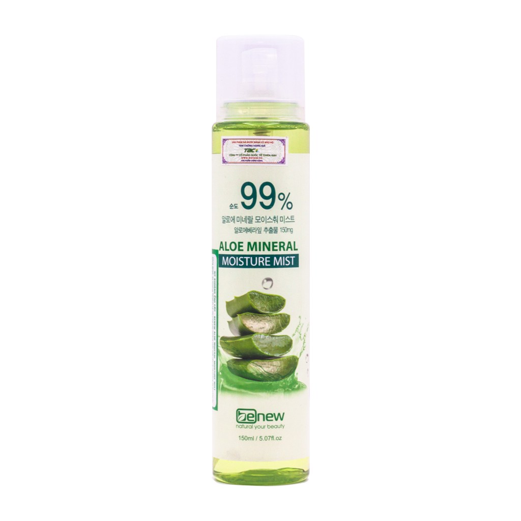 Xịt Khoáng Cho Da Mụn Lô hội Benew Aloe Mineral Moisture Mist (150ml)