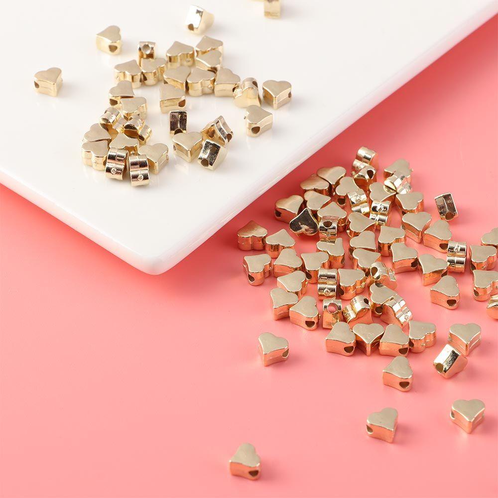 Set 100 Hạt Xỏ Lỗ Hình Ngôi Sao Dùng Để Làm Đồ Trang Sức Thủ Công