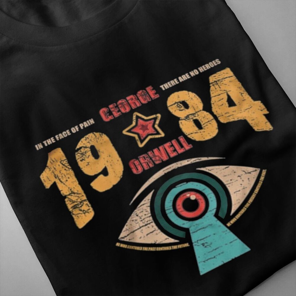 Áo Thun Thể Thao In Hình Yaolilili Nineteen Four 1984 George Orwell Dystopian Room 101 Thời Trang Cho Nam