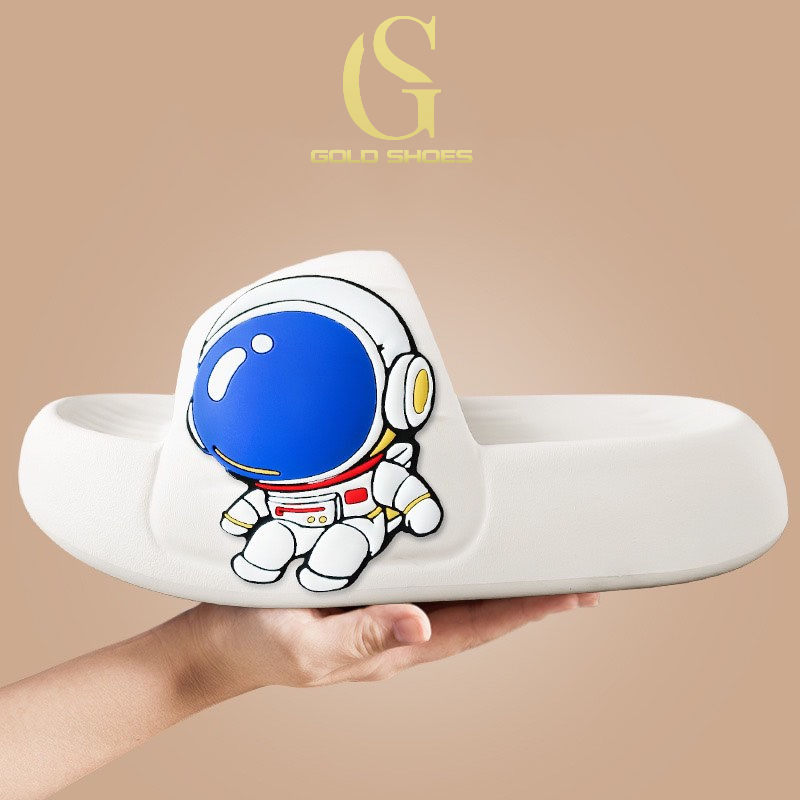 [4 Mẫu] Dép Bánh Mì Unisex Nam - Nữ  Siêu Hot Họa Tiết Phi Hành Gia, Gấu, Kaws, Hot girl MSP: 8013 ALL