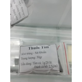 thuốc tím cho cá, thuốc sát khuẩn cho cá