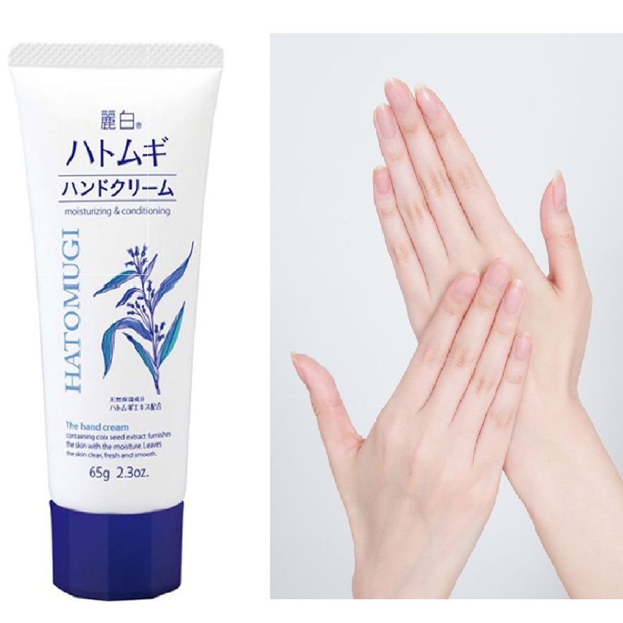 Kem dưỡng da tay mềm mịn Hatomugi Hand Cream 65g
