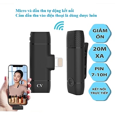 Micro Thu Âm Cài Áo Không Dây (dainghiapigshop)