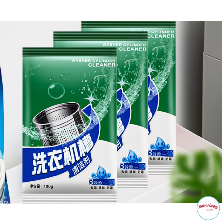 [Mã LIFE2403ALL giảm 10% đơn 50K] Bột Tẩy Rửa Làm Sạch Lồng Máy Giặt Hiệu Quả Loại 100Gr 00899