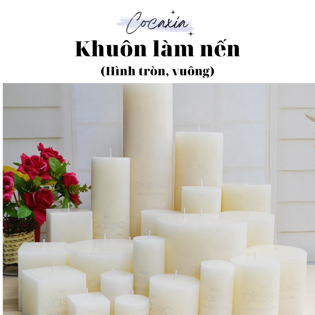 Khuôn Silicon làm nến trụ, khuôn trang trí resin ....Nguyên Liệu Làm Nến Cocaxia