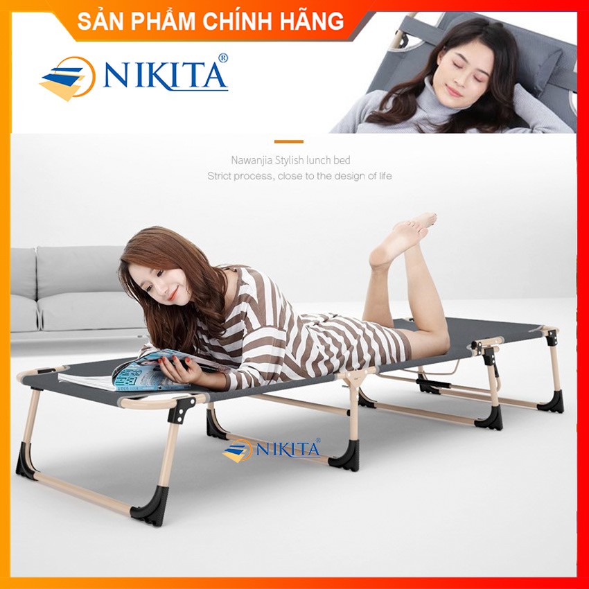 Giường xếp văn phòng - Có sẵn nệm chiếu T135 - Chính hãng NIKITA | BigBuy360 - bigbuy360.vn