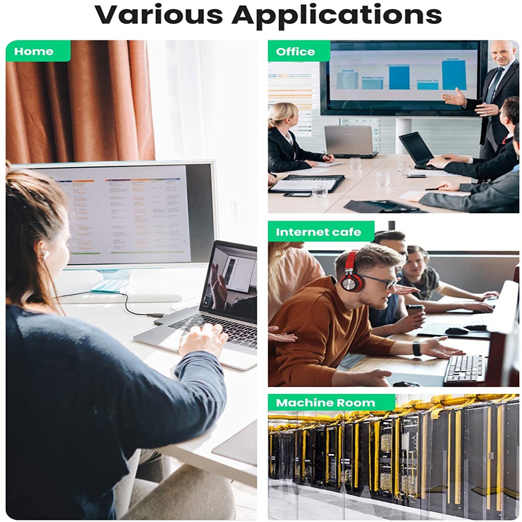 Cáp Mạng CAT8 Bọc Dù 40Gpbs Cao Cấp Ugreen NW153 Chính Hãng