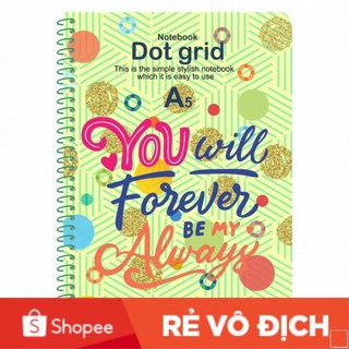 Sổ lò xo đơn KLONG A5 Dot Grid ruột chấm 70/76; MS: 968