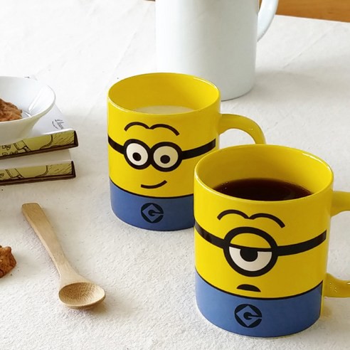 Bộ 2 Ly Uống Nước Hình Minion Bằng Sứ