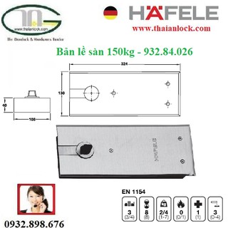 Bản lề sàn Hafele 932.84.026 150kg