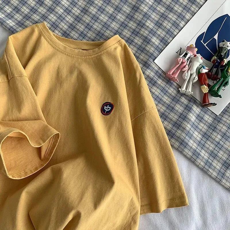 Áo thun COZOKC tay ngắn dáng rộng phong cách Hàn Quốc thời trang trẻ trung