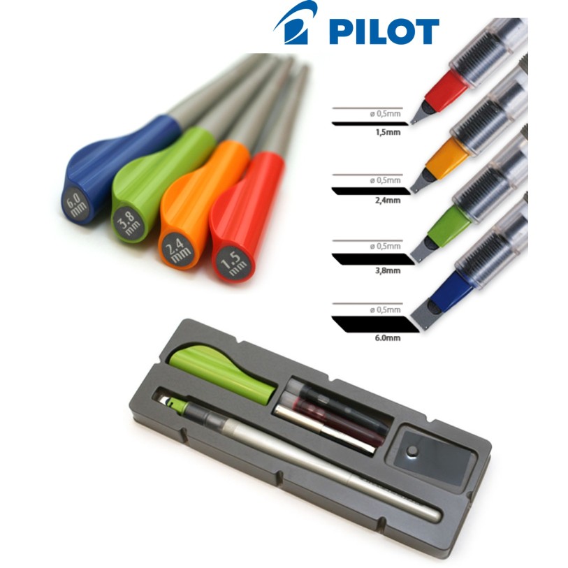 Bút Gothic Pilot Parallel Bút mài thầy Ánh luyện viết chữ đẹp cao cấp ngòi 1.5mm - 6.0mm