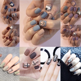 Z0386 Set 14 Miếng Dán Móng Tay Nghệ Thuật Xinh Xắn, Sticker Nails Bukao