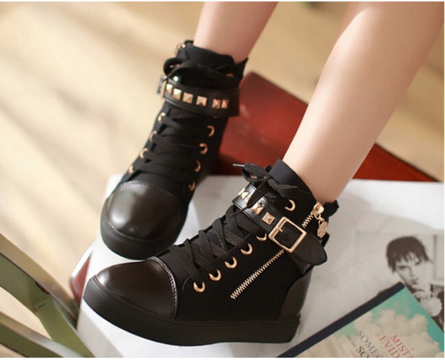 Giày boot thể thao cao cấp (đen) B002D | BigBuy360 - bigbuy360.vn