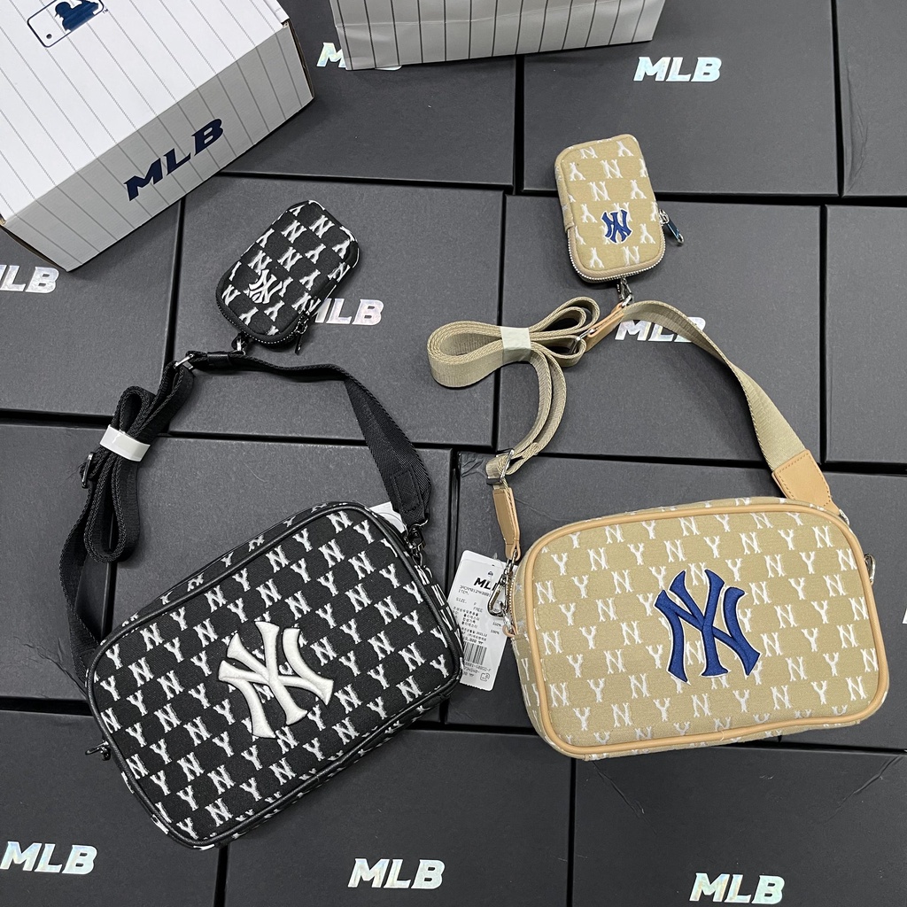 ✅ [ FELIX CHUẨN 1:1] Túi đeo chéo MLB Monogram New York Yankees Black - các mã 3ACRM012N 50BKS | 3ACRM012N 50BGD