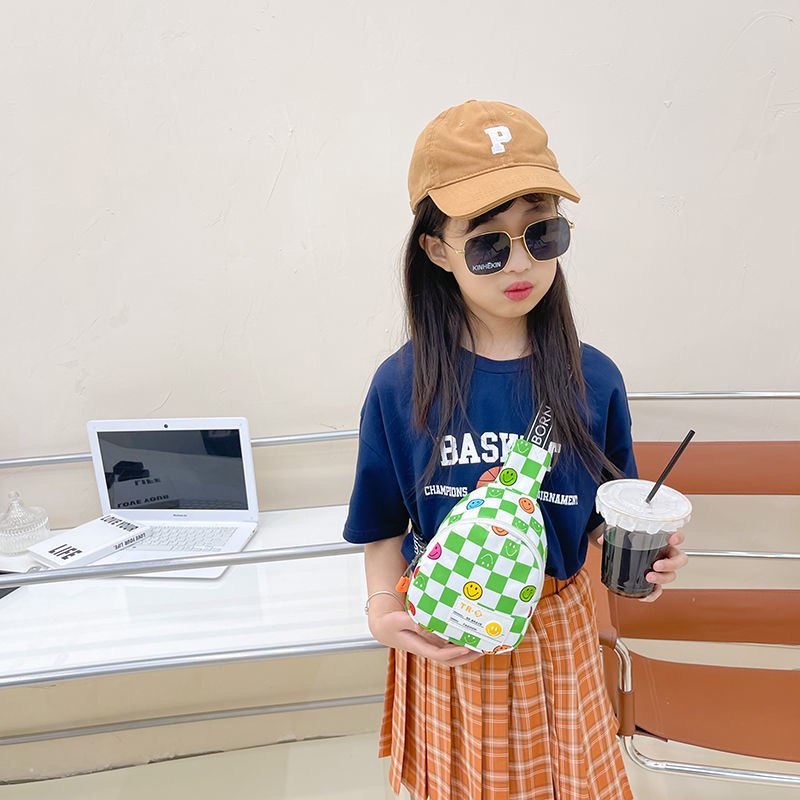 Túi Đeo Chéo Hình Mặt Cười Dễ Thương Cho Bé
