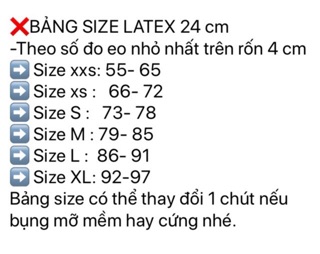 Gen nịt latex chuẩn hàng cao cấp  (tặng thanh nối size )