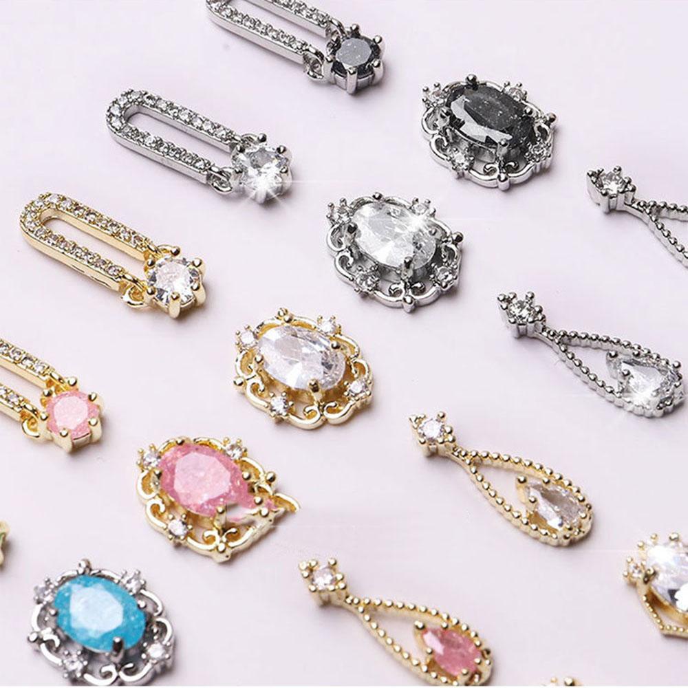 Phụ Kiện Trang Trí Móng Tay Hình Hoa Xinh Xắn|Phụ Kiện Trang Trí Móng Tay Đính Đá Zircon Xinh Xắn