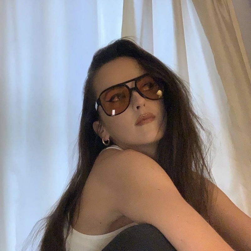 Kính Mát Gọng Đôi Phong Cách Retro Phương Tây Cho Nam Nữ