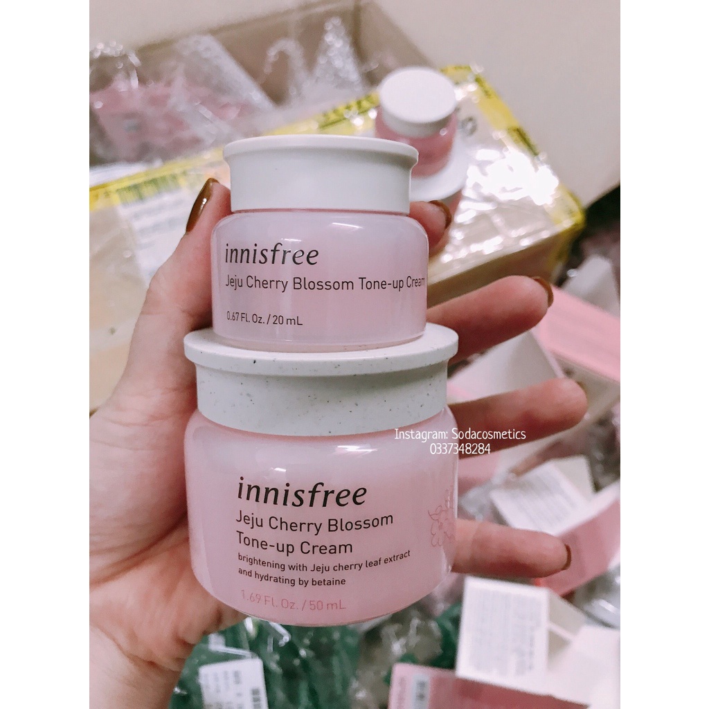 Kem Dưỡng Hoa Anh Đào Innisfree Jeju Cherry Blossom Tone Up Cream (TẶNG SAMPLE)