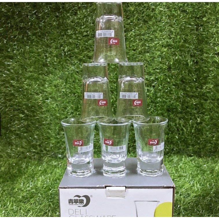 Bộ 6 chén uống rượu đế dày