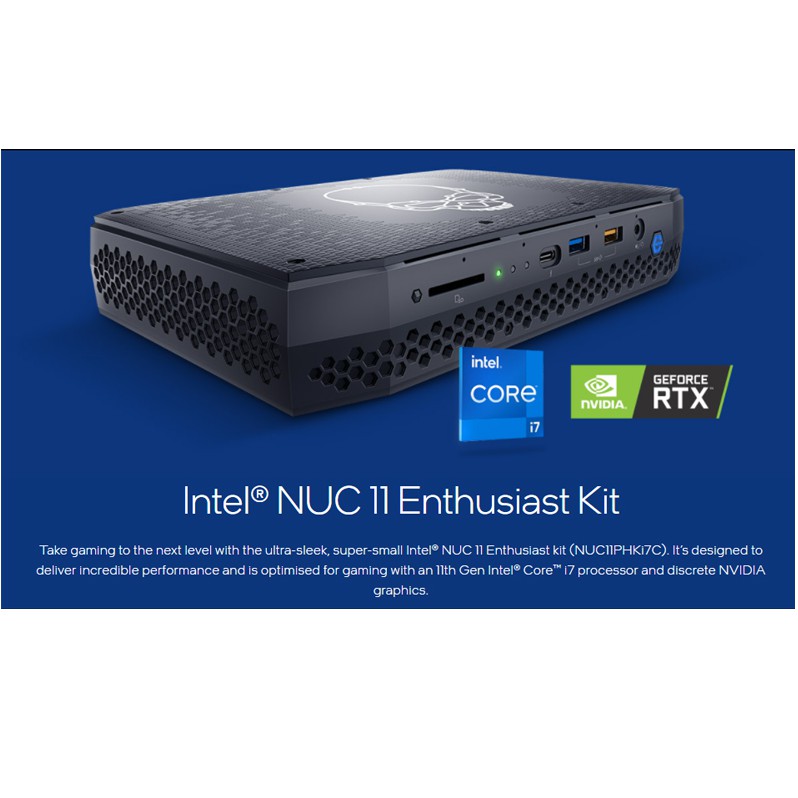 Máy tính Intel NUC 11 Phantom Canyon Enthusiast Kit MiniPC - NUC11PHKi7C ( RNUC11PHKi7C000 ) | WebRaoVat - webraovat.net.vn