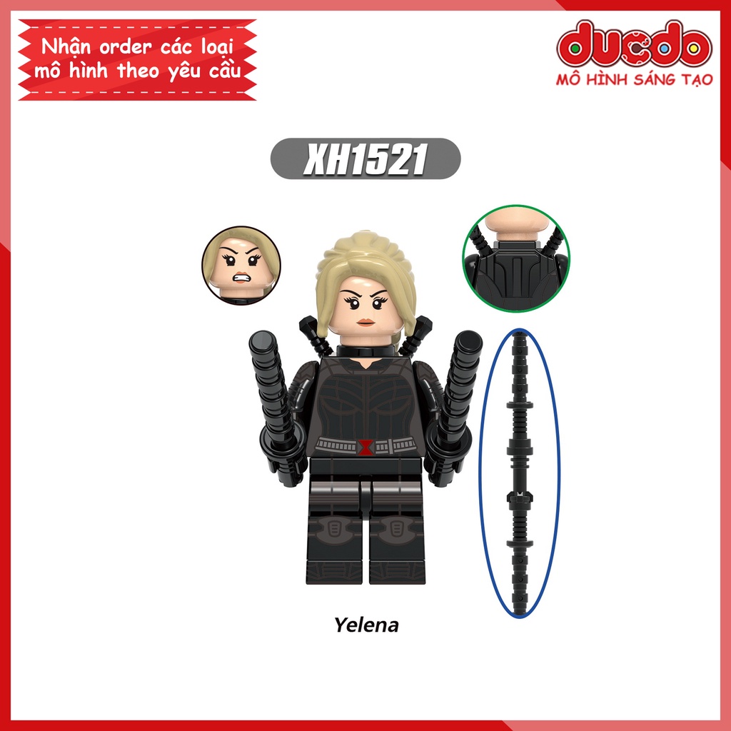 Minifigures các nhân vật trong Marvel Black Widow - Đồ chơi Lắp ghép Xếp hình Mini Mô hình Iron Man XINH X0289