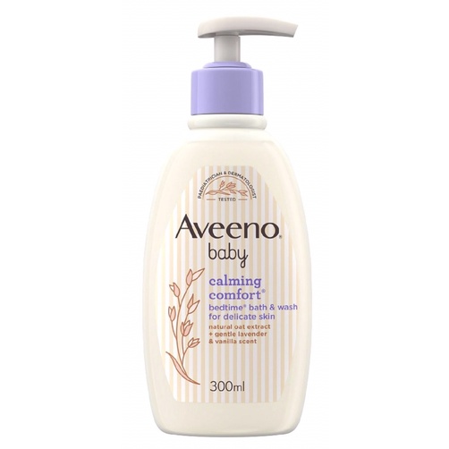 Sữa tắm rửa và lotion Aveeno Calming Comfort Bedtime lọ 300ml