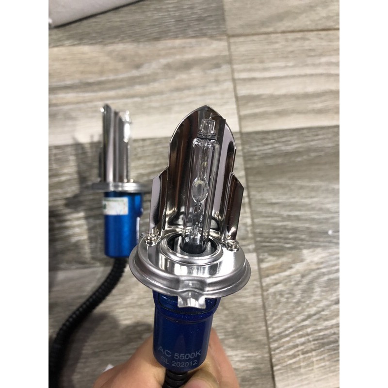 Sản phẩm gia đình làm: Bộ bóng đèn + ba-lát xê-nôn H4 55w 5500k SHI LÂN