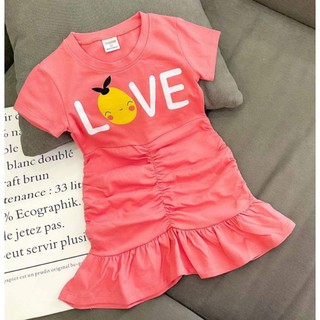 Đầm thun cotton nhún béo đuôi cá điệu đà bé gái đủ size từ 10-28kg giao màu ngẫu nhiên