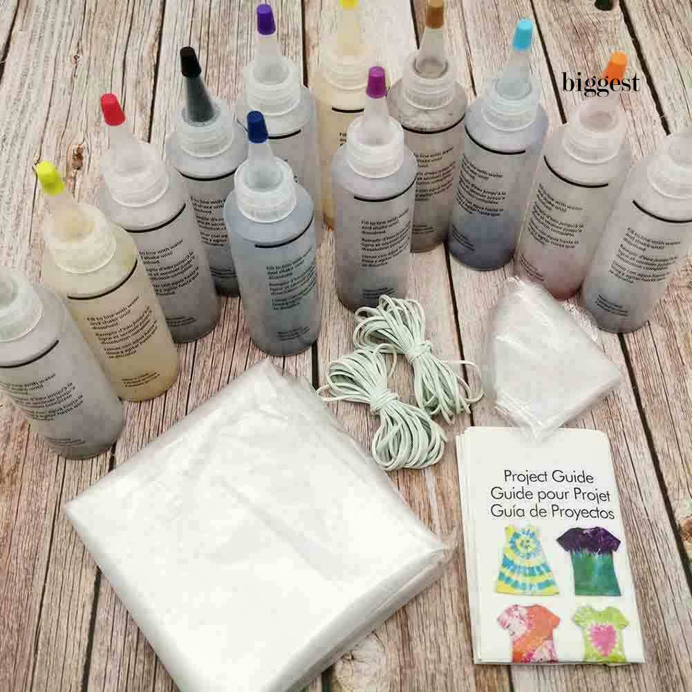 Set 12 màu nhuộm vải tie dye DIY chất lượng cao