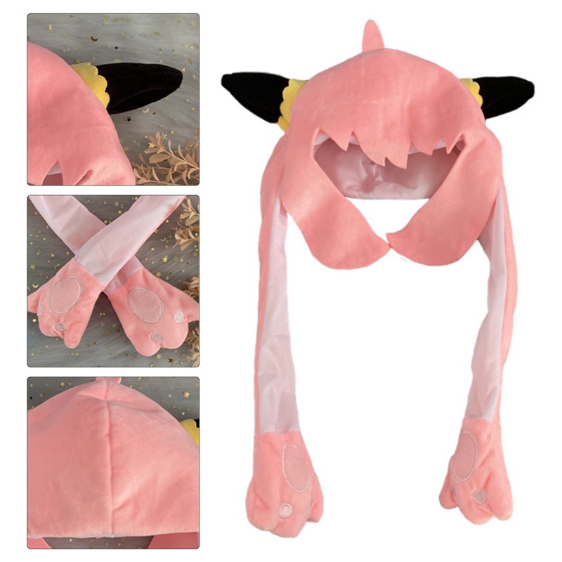 Aasleaty Đồ Chơi Búp Bê Nhồi Bông Trong Phim Hoạt Hình SPY x FAMILY Anya Forger Đội Mũ Tai Di Chuyển Được Làm Quà Tặng