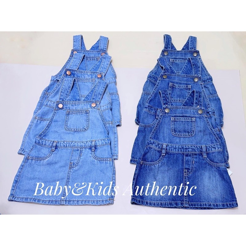 Váy yếm jean bé gái OLD NAVY Auth 12-18m;18-24m