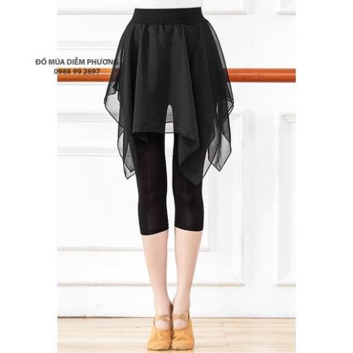 Quần xẻ tà ngắn dáng lửng Q06 - [ Đồ Múa Tố Uyên ORDER 15 Ngày ]