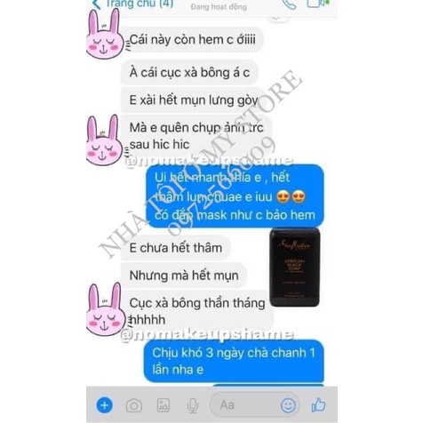 XÀ BÔNG ĐEN Shea Moisture 230g