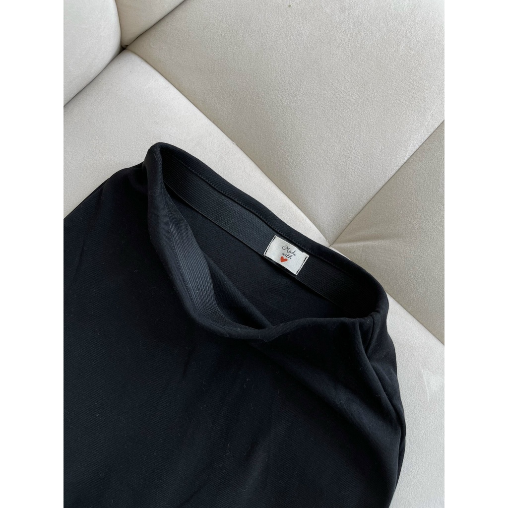 Chân váy thun đen co dãn mềm mịn xinh xắn - Musi Shirt