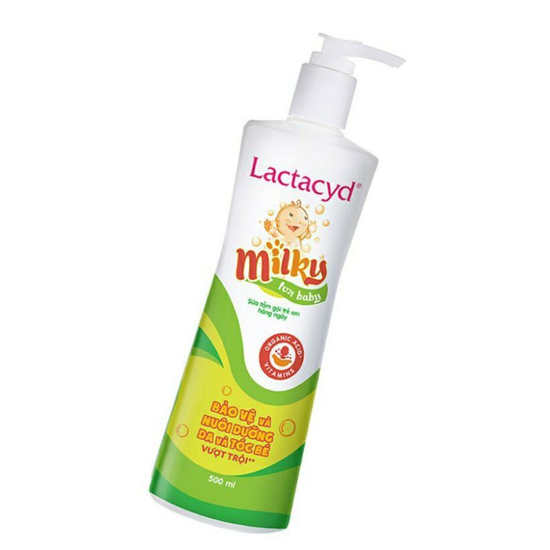Sữa tắm gội chống rôm sảy Lactacyd milky 250/500ml