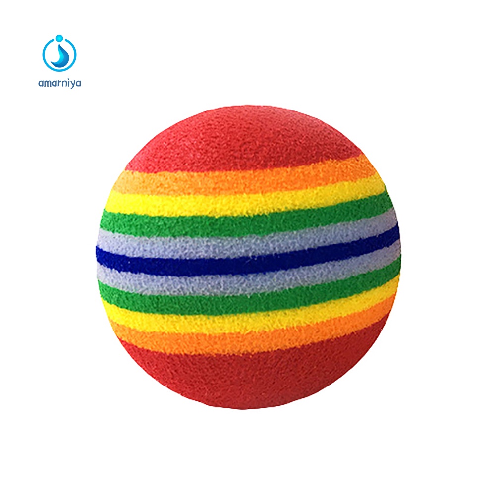 Bóng Gặm Đồ Chơi Màu Cầu Vồng Dành Cho Thú Cưng