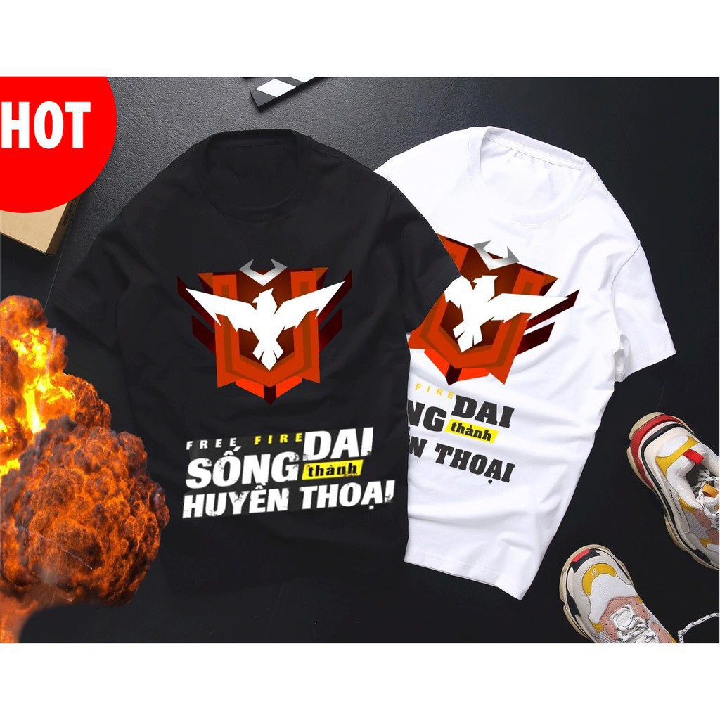 Áo FREE FIRE mẫu HOT nhất⚡️SALE MẠNH⚡Áo thun game in hình Free Fire cực chất