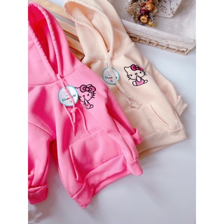 Áo nỉ mickey dáng dài bé gái